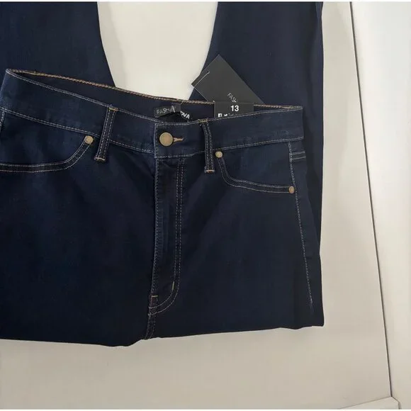 NWT Fashion Nova Jeans 13 Skinny Dark Wash High Waisted Streetwear Minimalist - Picture 14 of 14